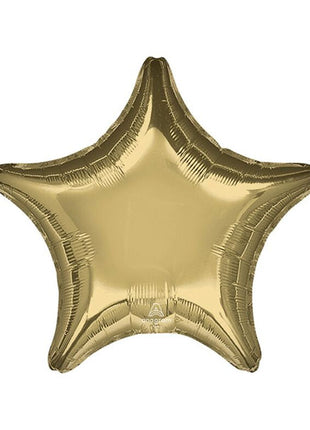 Globo con anagrama de estrella de oro blanco de 18 pulgadas