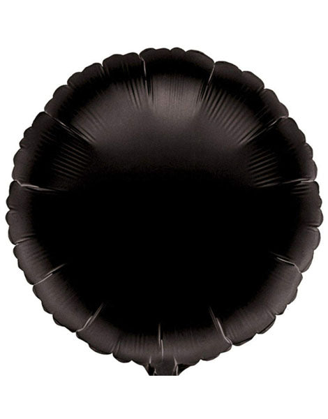 18in Anagram Black Round Balloon