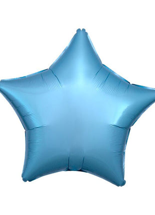 Globo de estrella azul bebé pastel con anagrama de 18 pulgadas