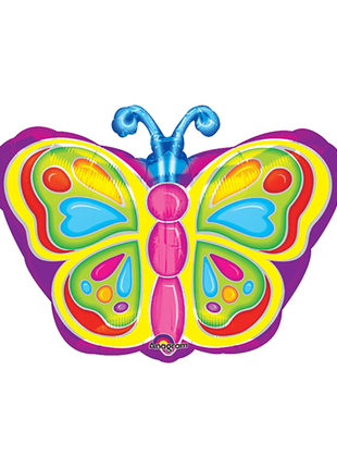 18in Anagram Bright Butterfly Balloon - Joker Party Supply