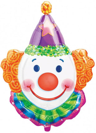 Anagrama de 25 pulgadas hace malabarismos con el globo del payaso