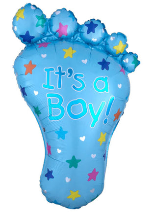 32in Anagram It's a Boy Foot Balloon - Joker Party Supply