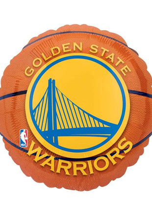 Globo de baloncesto de los Golden State Warriors con anagrama de 18 pulgadas