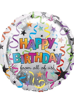 18in Angaram Happy Birthday From All of Us Balloon