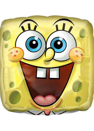 Globo con forma de cara de Bob Esponja con anagrama de 18 pulgadas