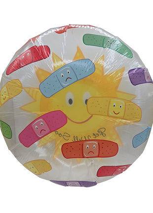 Globo solar transparente con anagrama de 26 pulgadas "Que te mejores pronto"