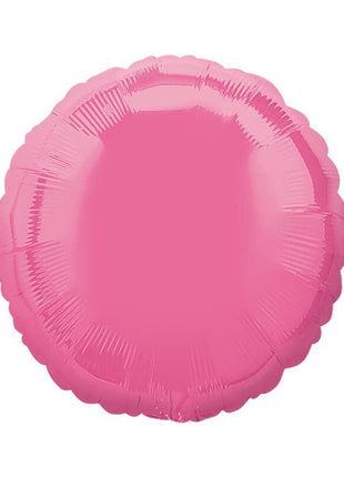 Globo redondo con anagrama rosa de 18 pulgadas