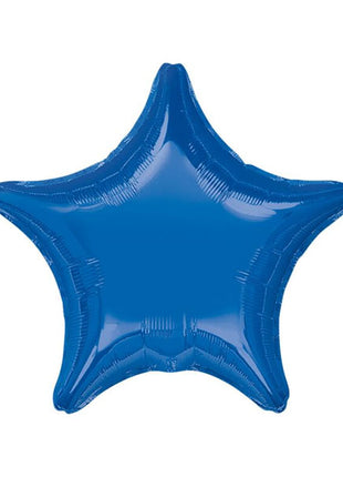 Globo de estrella azul oscuro con anagrama de 18 pulgadas