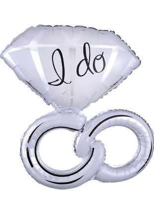 30in Anagram I Do Wedding Rings Balloon - Joker Party Supply