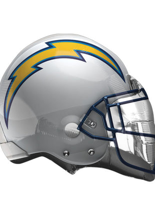 Globo con anagrama de 21 pulgadas en forma de casco de Los Angeles Chargers