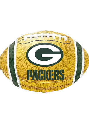 Globo de fútbol americano de los Green Bay Packers con anagrama de 18 pulgadas