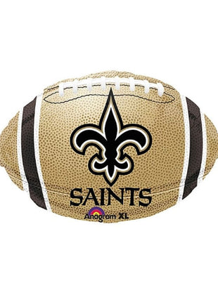 Globo de fútbol americano de los New Orleans Saints con anagrama de 18 pulgadas