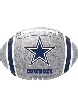 Globo de fútbol americano de los Dallas Cowboys con anagrama de 18 pulgadas