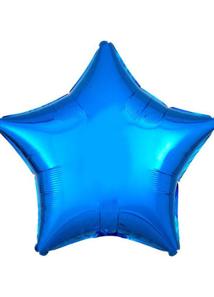 Globo de estrella azul con anagrama de 18 pulgadas