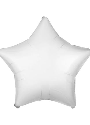 Globo de estrella blanca con anagrama de 18 pulgadas