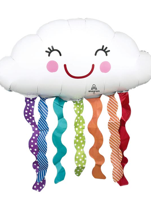 30in Anagram Rainbow Cloud Balloon - Joker Party Supply