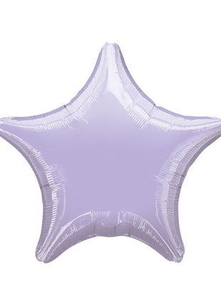 Globo con anagrama de estrella lila de 18 pulgadas