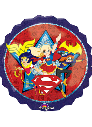 28in Anagram DC Super Hero Girls Holographic Balloon - Joker Party Supply