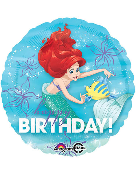 18in Anagram Ariel Dream Big Happy Birthday Balloon