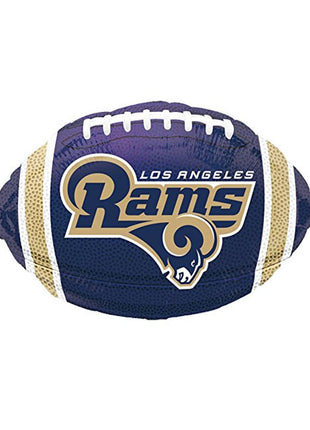 Globo de fútbol americano de los Rams de Los Ángeles con anagrama de 18 pulgadas