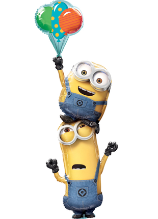61in Anagram Minions Stacker Balloon - Joker Party Supply