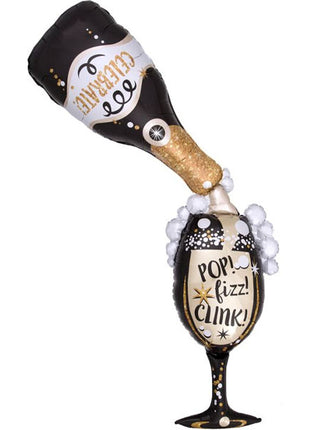 70in Anagram Time For Bubbly Balloon - Joker Party Supply