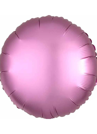 Globo redondo de satén con anagrama de flamenco de 18 pulgadas