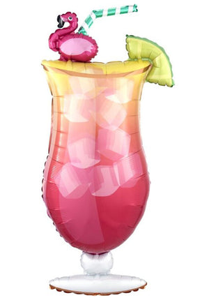 41in Anagram Let's Flamingle Tropical Drink Balloon