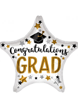 Globo de estrella con anagrama de 28 pulgadas "Felicitaciones al graduado"