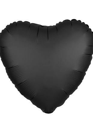 Globo de corazón de ónix satinado con anagrama de 18 pulgadas