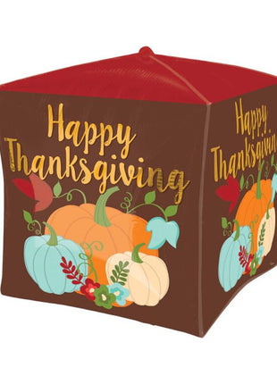 15in Anagram Thanksgiving Pumpkins Cubez Balloon