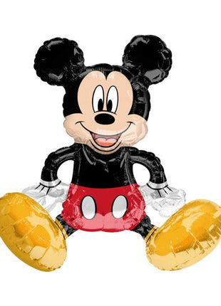 Globo de Mickey Mouse sentado con anagrama de 18 pulgadas