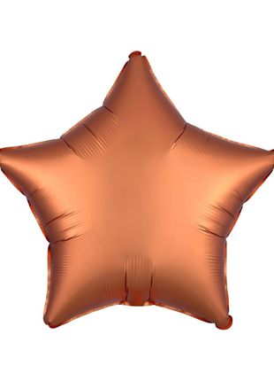 Globo de estrella ámbar satinado con anagrama de 18 pulgadas