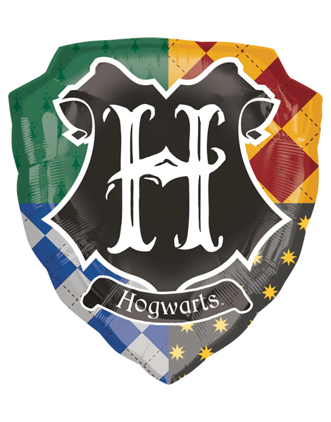 27in Anagram Harry Potter Hogwarts Crest Balloon - Joker Party Supply