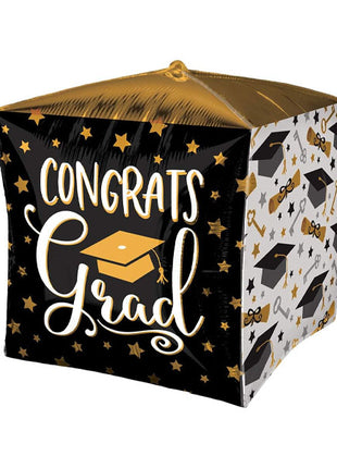 15in Anagram Cubez Congrats Gard Balloon - Joker Party Supply