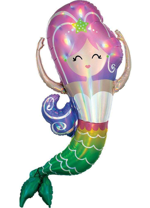 32in Anagram Iridescent Mermaid Balloon - Joker Party Supply