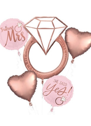 Anagram Blush Wedding Bouquet Balloon - Joker Party Supply