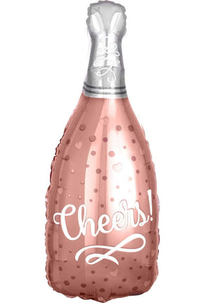 26in Anagram Cheers Rose Bottle Balloon - Joker Party Supply