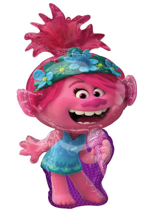 37in Angram Trolls World Tour Poppy Balloon - Joker Party Supply