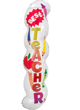 40in Anagram Best Teacher Thank You Balloon - Joker Party Supply