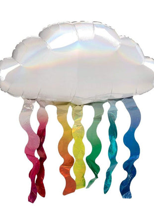 30in Anagram Iridescent Cloud with Streamers Balloon - Joker Party Supply