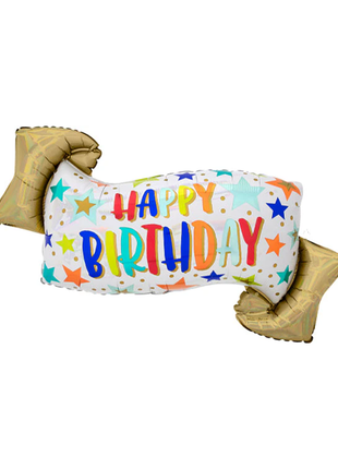 39in Anagram Iridescent Birthday Banner Balloon - Joker Party Supply