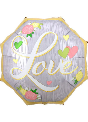 22in Anagram Love Floral Balloon - Joker Party Supply