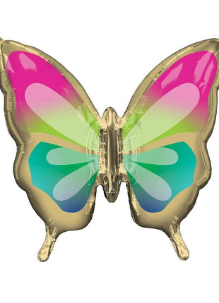 30in Anagram Beautiful Tropical Butterfly Balloon - Joker Party Supply