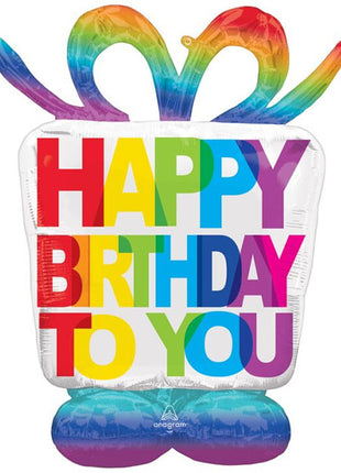 50in Anagram Airloonz Birthday Present Balloon - Joker Party Supply