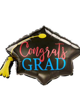 Globo de birrete de graduación con anagrama de 31 pulgadas