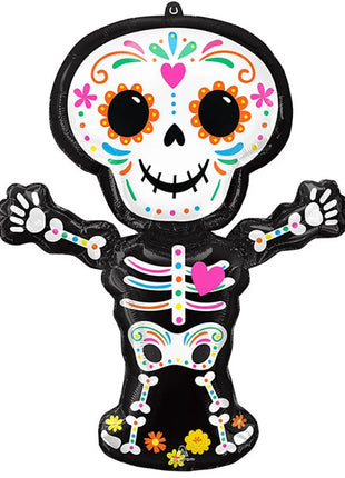 34in Anagram Day of the Dead Standing Skeleton Balloon
