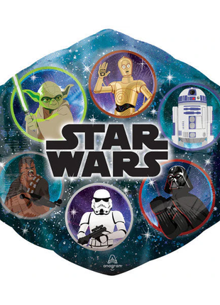 23in Anagram Star Wars Galaxy Group Balloon - Joker Party Supply