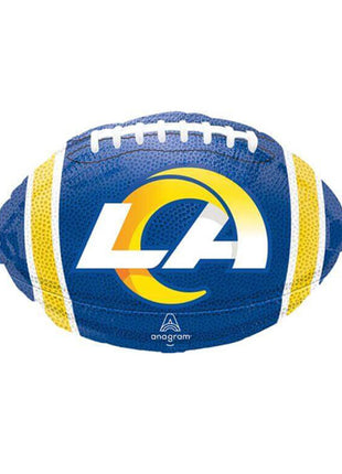 Globo de fútbol americano de los Rams de Los Ángeles con anagrama de 18 pulgadas