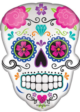 24in Anagram Satin Sugar Skull Balloon